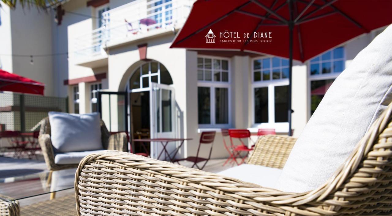 Hotel De Diane Sables-dʼOr-les-Pins Exterior foto
